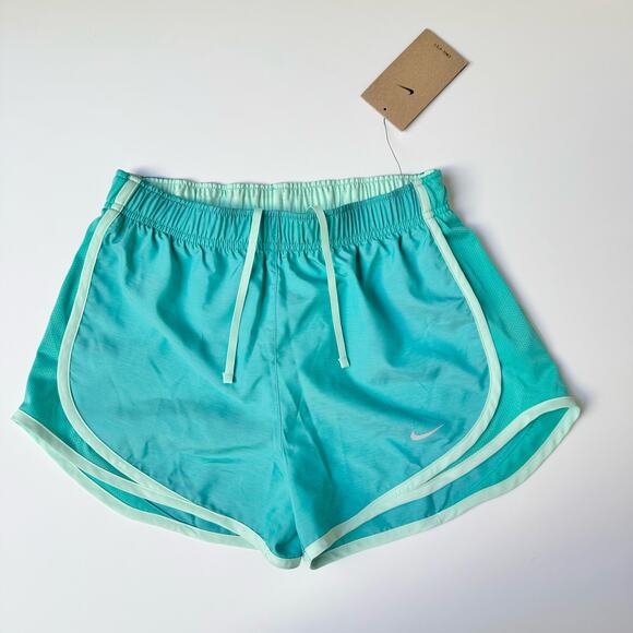 NWT Nike Tempo Teal Blue Brief Lined Dri-Fit Running Shorts Women's XS - Picture 2 of 12